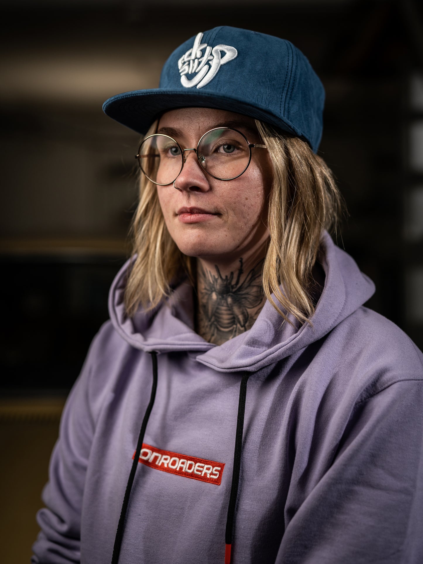 Roaderwear Snapback Cap Blue Suede Fckshtup V.2