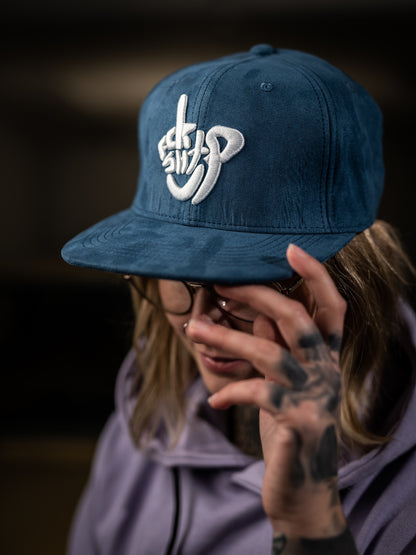 Roaderwear Snapback Cap Blue Suede Fckshtup V.2
