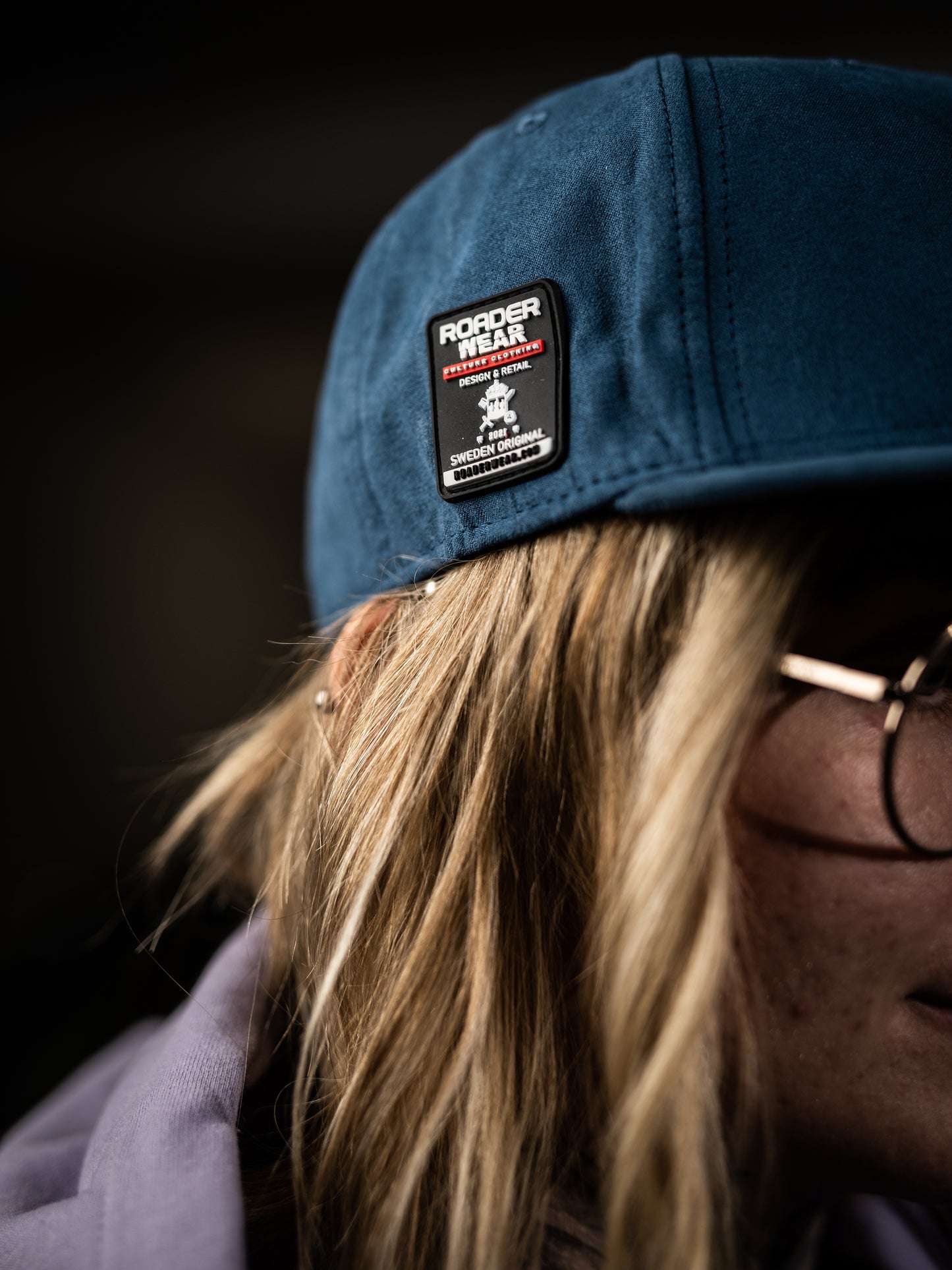 Roaderwear Snapback Cap Blue Suede Fckshtup V.2