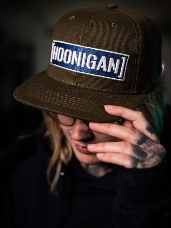 Hoonigan Censor Bar Keps Snapback - Navy / Grön / Blå