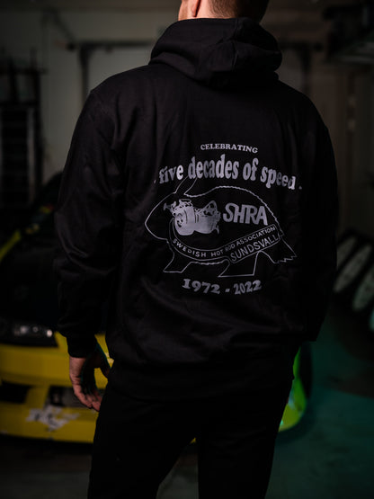 SHRA 50år HOODIE - MED DRAGKEDJA