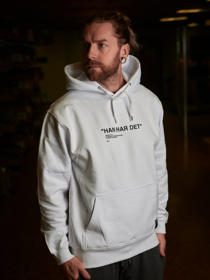 "HAN HAR DET" Hoodie - White Edition