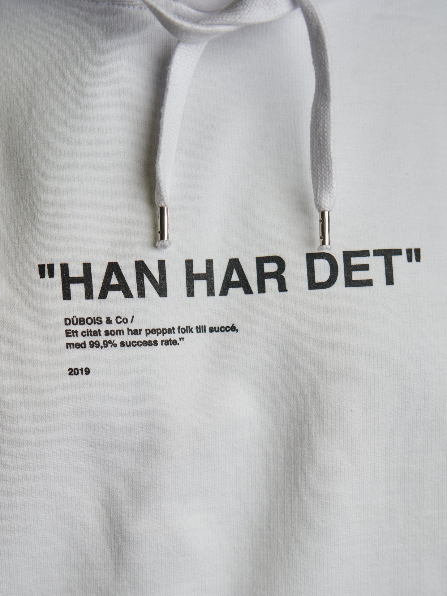 "HAN HAR DET" Hoodie - White Edition