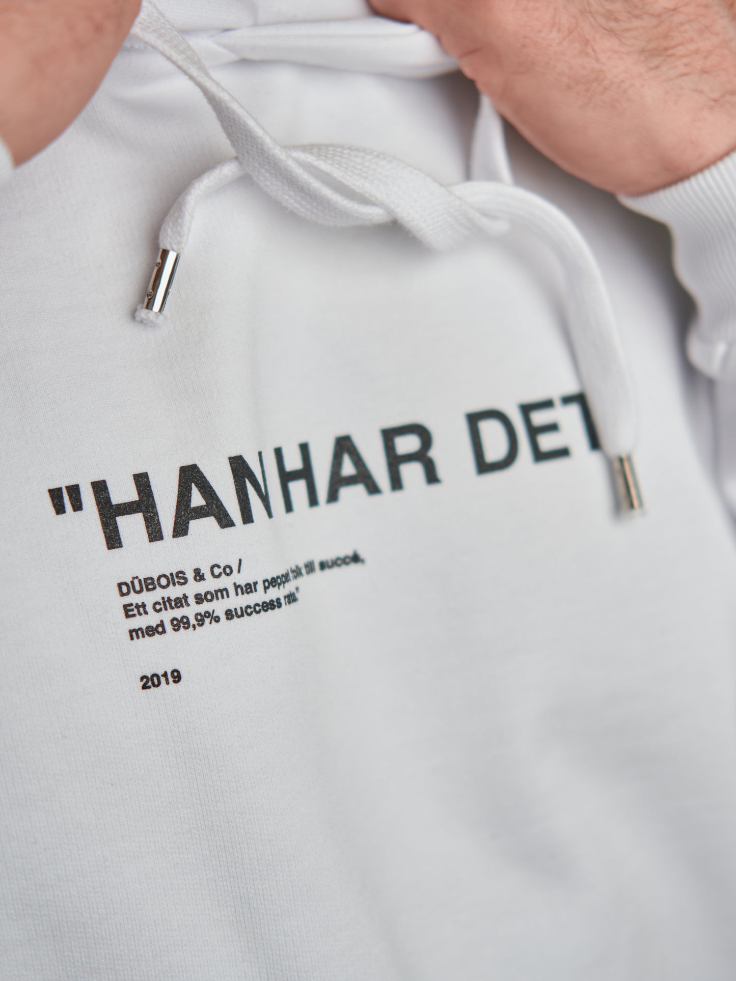 "HAN HAR DET" Hoodie - White Edition
