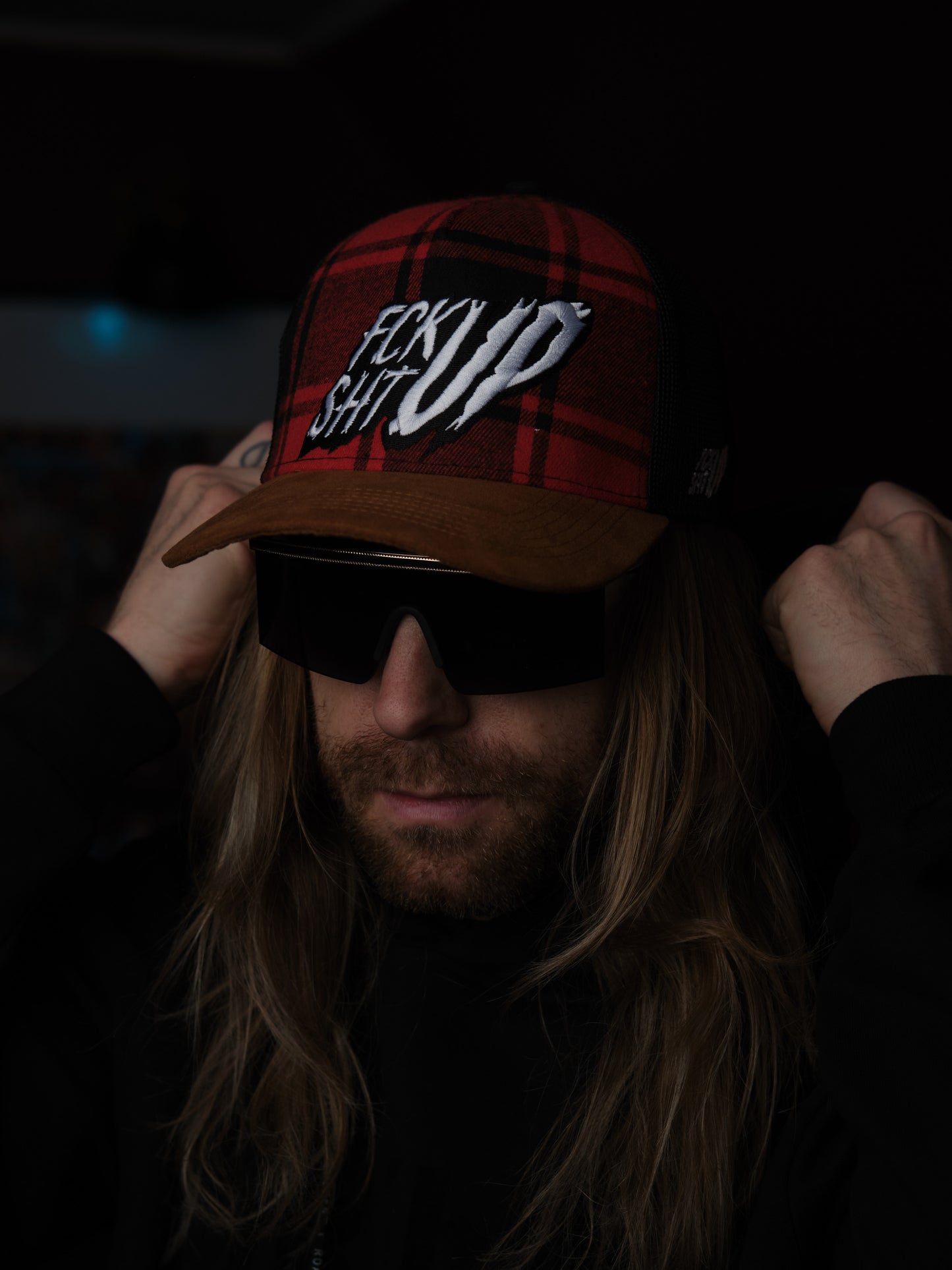 Roaderwear Baseball Cap Red Flannel Fckshtup