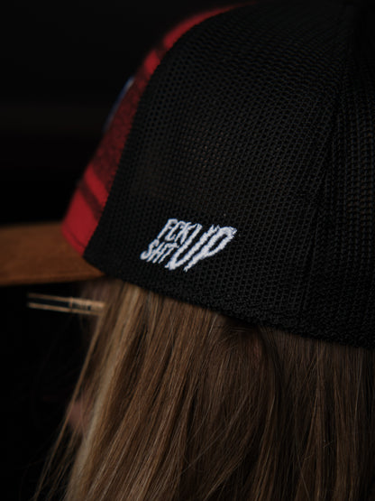 Roaderwear Baseball Cap Red Flannel Fckshtup