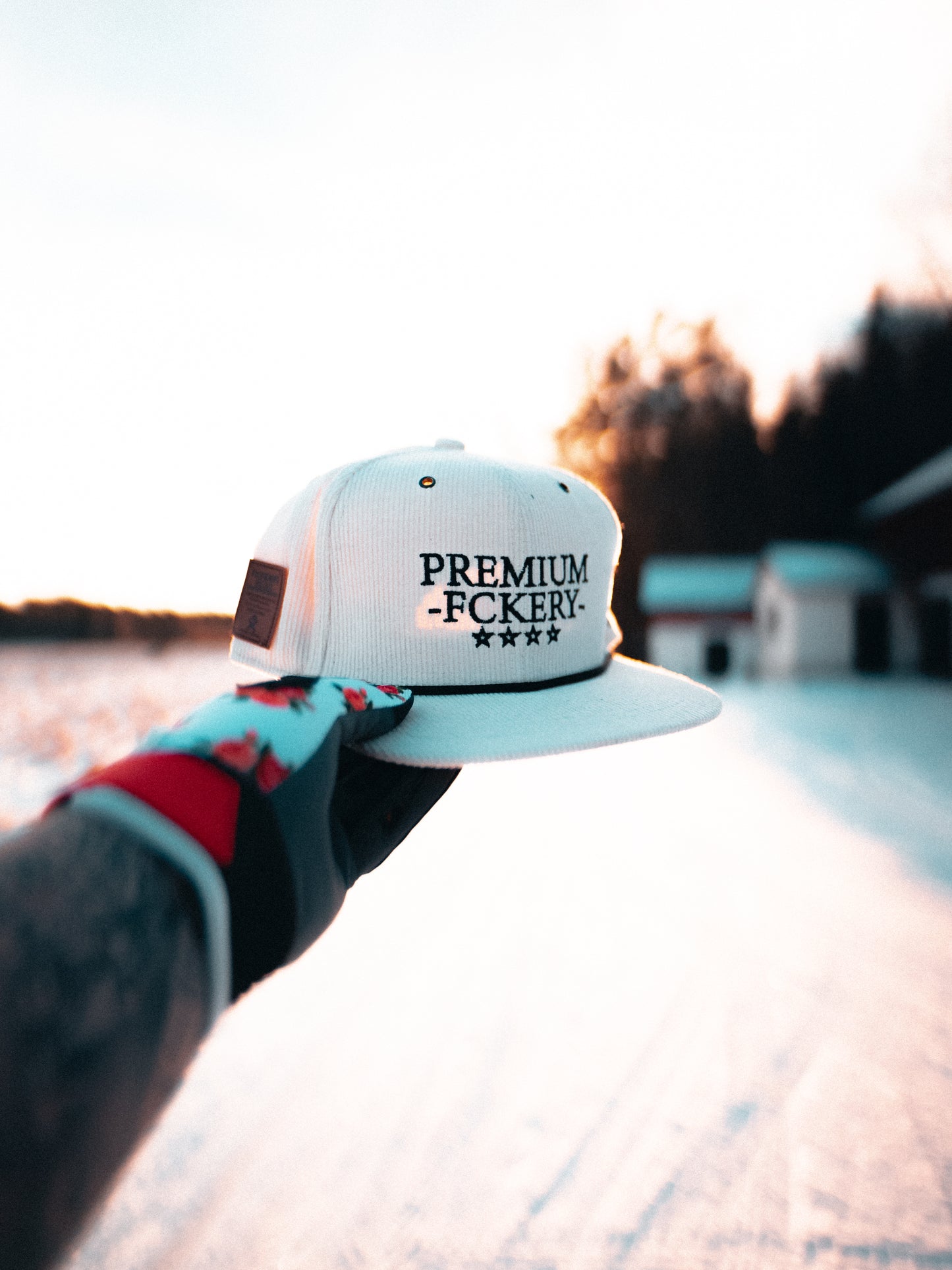 The Premium Fckery Limited White Snapback V.3
