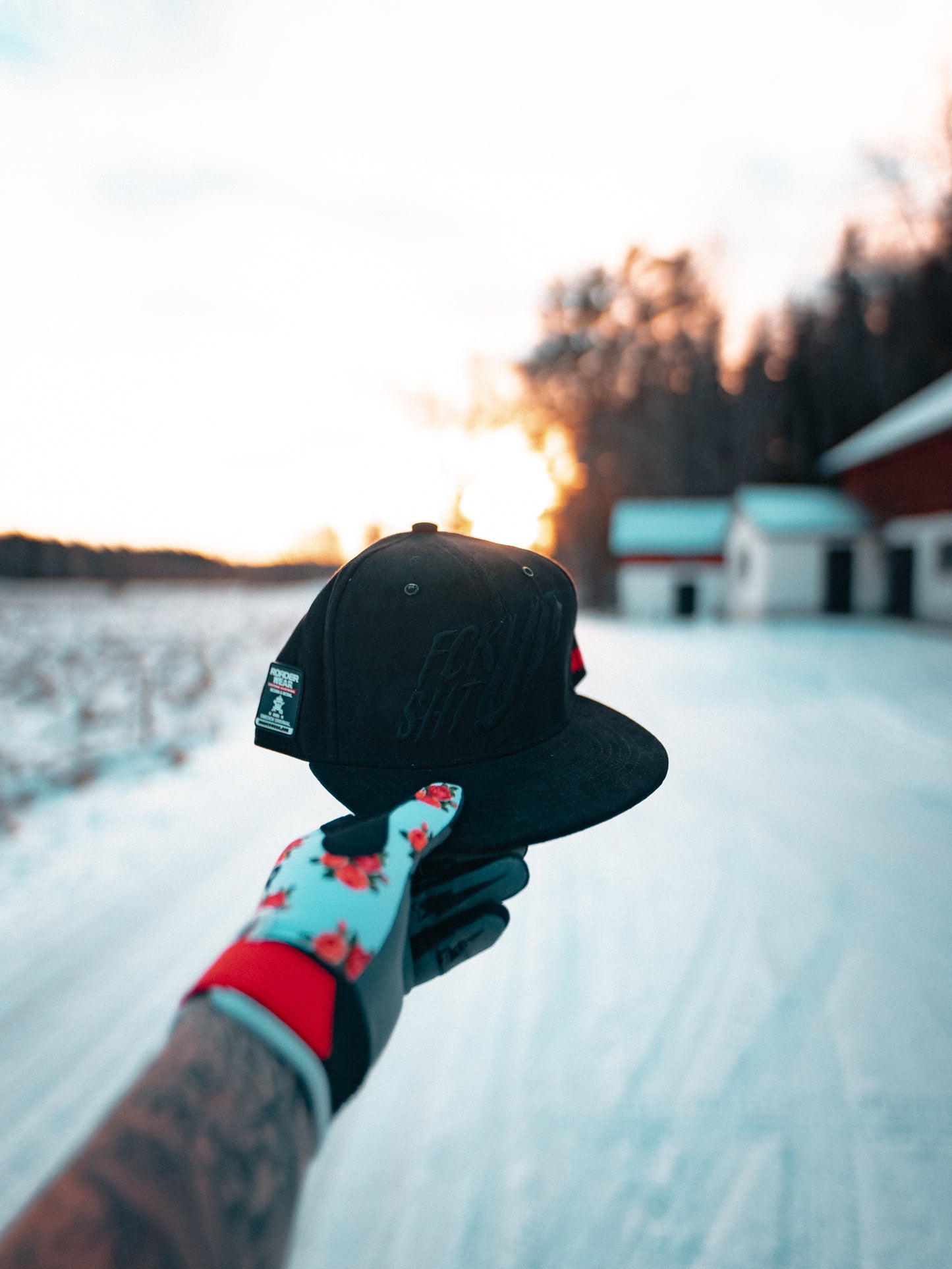 Roaderwear Snapback Cap Full Black Fckshtup OG