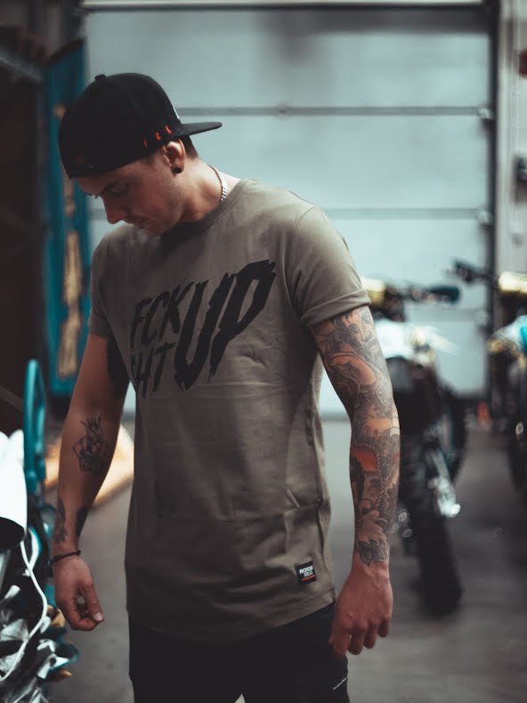 Roaderwear Fckshtup Green Long Tee