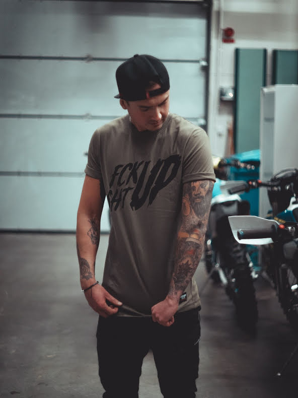 Roaderwear Fckshtup Green Long Tee